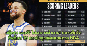 สตีเฟน เคอร์รี ไต่ตารางตำนาน! แซงเพียร์ซ ขึ้นท็อป 19 ดาวยิงสูงสุดตลอดกาล NBA