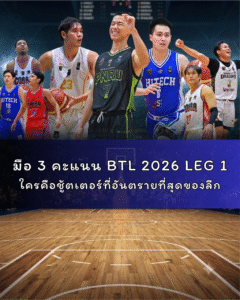 มือ 3 คะแนน BTL 2026 LEG 1 ใครคือชู้ตเตอร์ที่อันตรายที่สุดของลีก