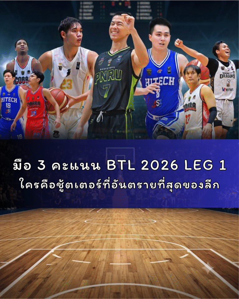 มือ 3 คะแนน BTL 2026 LEG 1 ใครคือชู้ตเตอร์ที่อันตรายที่สุดของลีก