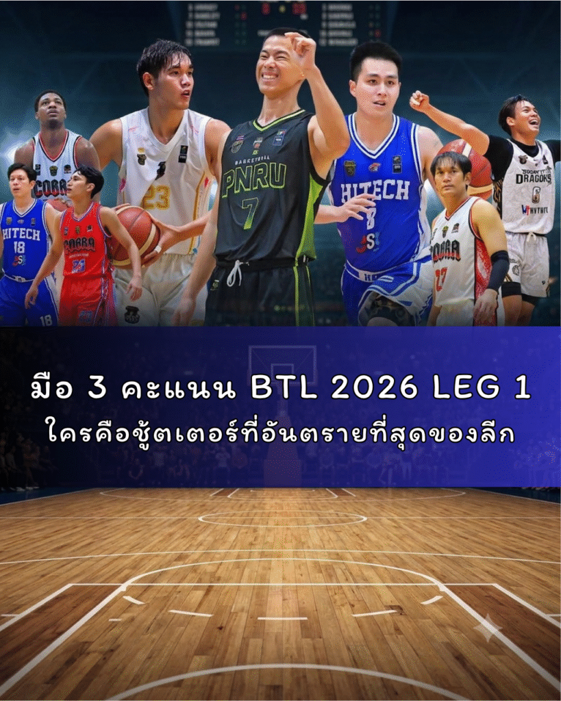 มือ 3 คะแนน BTL 2026 LEG 1 ใครคือชู้ตเตอร์ที่อันตรายที่สุดของลีก
